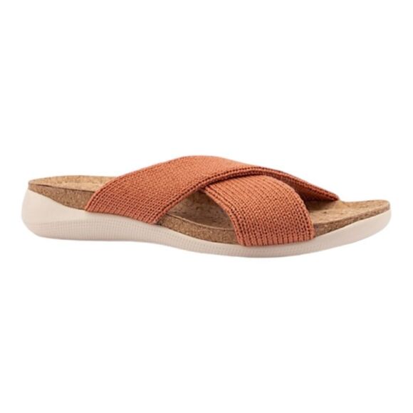 ARCOPEDICO Women’s Pantanal H79 Knit Slides in the Size 40/9 US in Brick Color - Picture 5 of 16